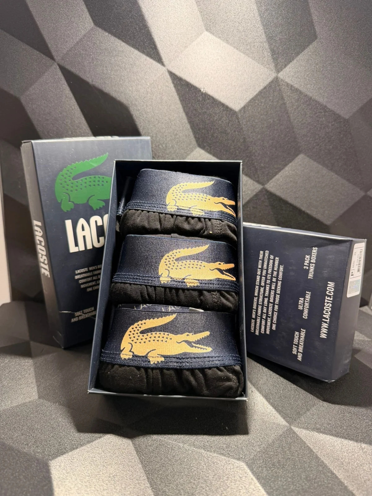Lacoste Мъжки Боксерки x3