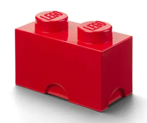 LEGO® Кутия за съхранение Тухличка 2, червена