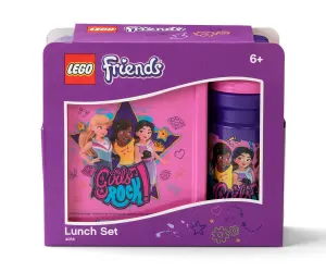 LEGO® Комплект бутилка за вода 390 мл и кутия за храна, Friends Girls Rock