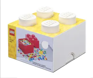 LEGO® Кутия за съхранение Тухличка 4, бяла