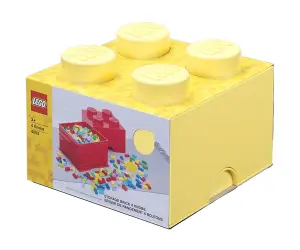 LEGO® Кутия за съхранение Тухличка 4, светло жълта