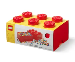 LEGO® Кутия за съхранение Тухличка 6, светло червена