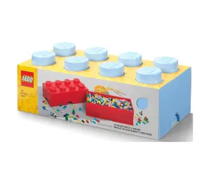 LEGO® Кутия за съхранение Тухличка 8, синя