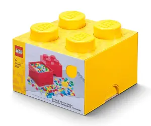 LEGO® Кутия за съхранение Тухличка 4, жълта