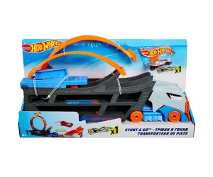 Hot Wheels - Игрален комплект Транспортьор с писта и количка