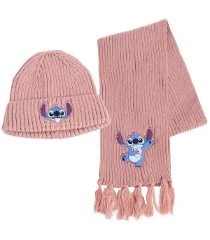 Детска шапка с шал stitch