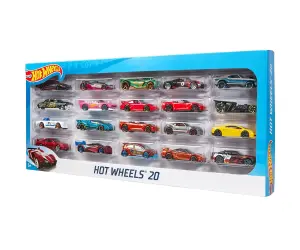 Hot Wheels - Комплект 20 бр. метални колички 1:64, асортимент