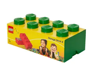LEGO® Кутия за съхранение Тухличка 8, зелена