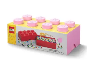 LEGO® Кутия за съхранение Тухличка 8, светло лилава