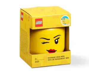 LEGO® Кутия за съхранение Глава (мини), намигащо момиче