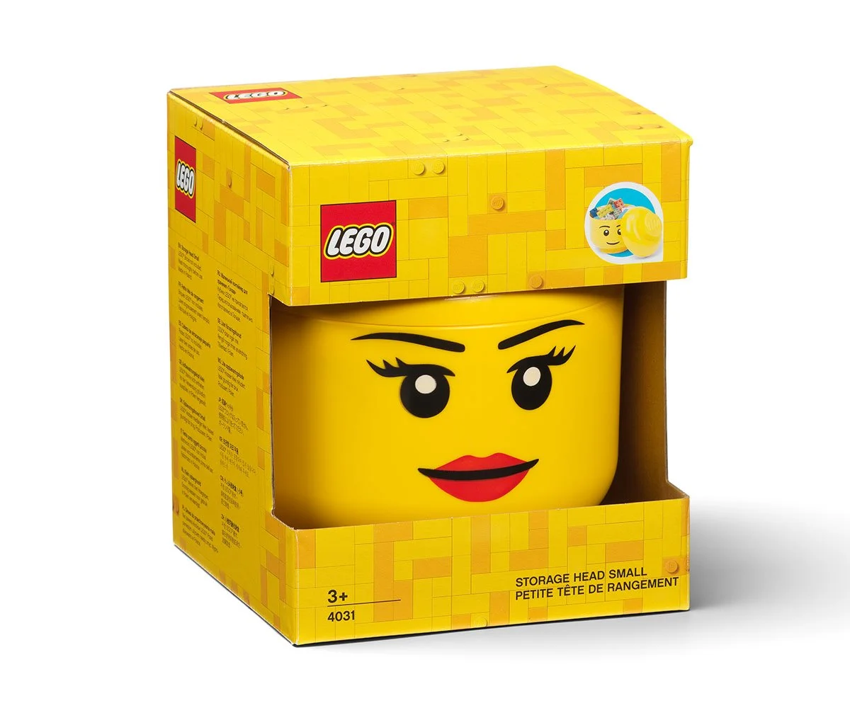 LEGO® Кутия за съхранение Глава (малка), момиче