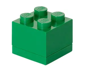 LEGO® Кутия за съхранение Тухличка 4 (малка), зелена