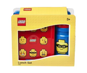 LEGO® Комплект бутилка за вода 390 мл и кутия за храна, Iconic