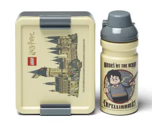 LEGO® Комплект бутилка за вода 390 мл и кутия за храна, Harry Potter Hogwarts