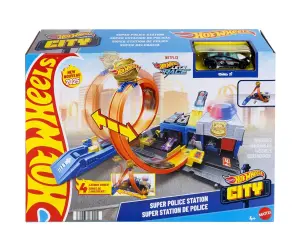 Hot Wheels - комплект полицейски участък