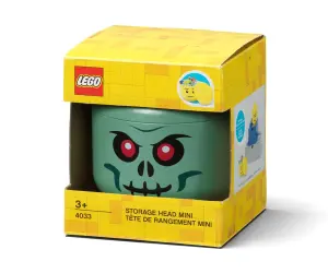 LEGO® Кутия за съхранение Глава (мини), скелет, зелена
