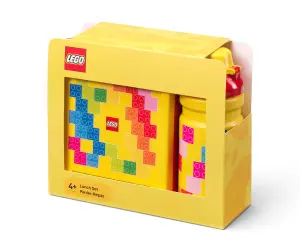 LEGO® Комплект бутилка за вода 390 мл и кутия за храна, дизайн с тухлички