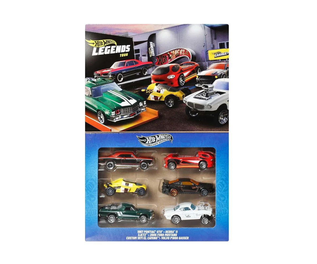 Hot Wheels - комплект 6 колички, Легенди