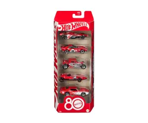 Hot Wheels - комплект от 5 колички, 80 години Mattel