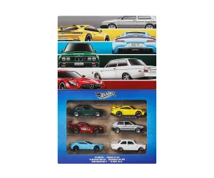 Hot Wheels - Siver Series, комплект 6 колички Европейски стил