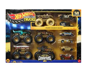 Hot Wheels - Monster Trucks 5комплект 5 бъгита(1:64) и 6 металки колички