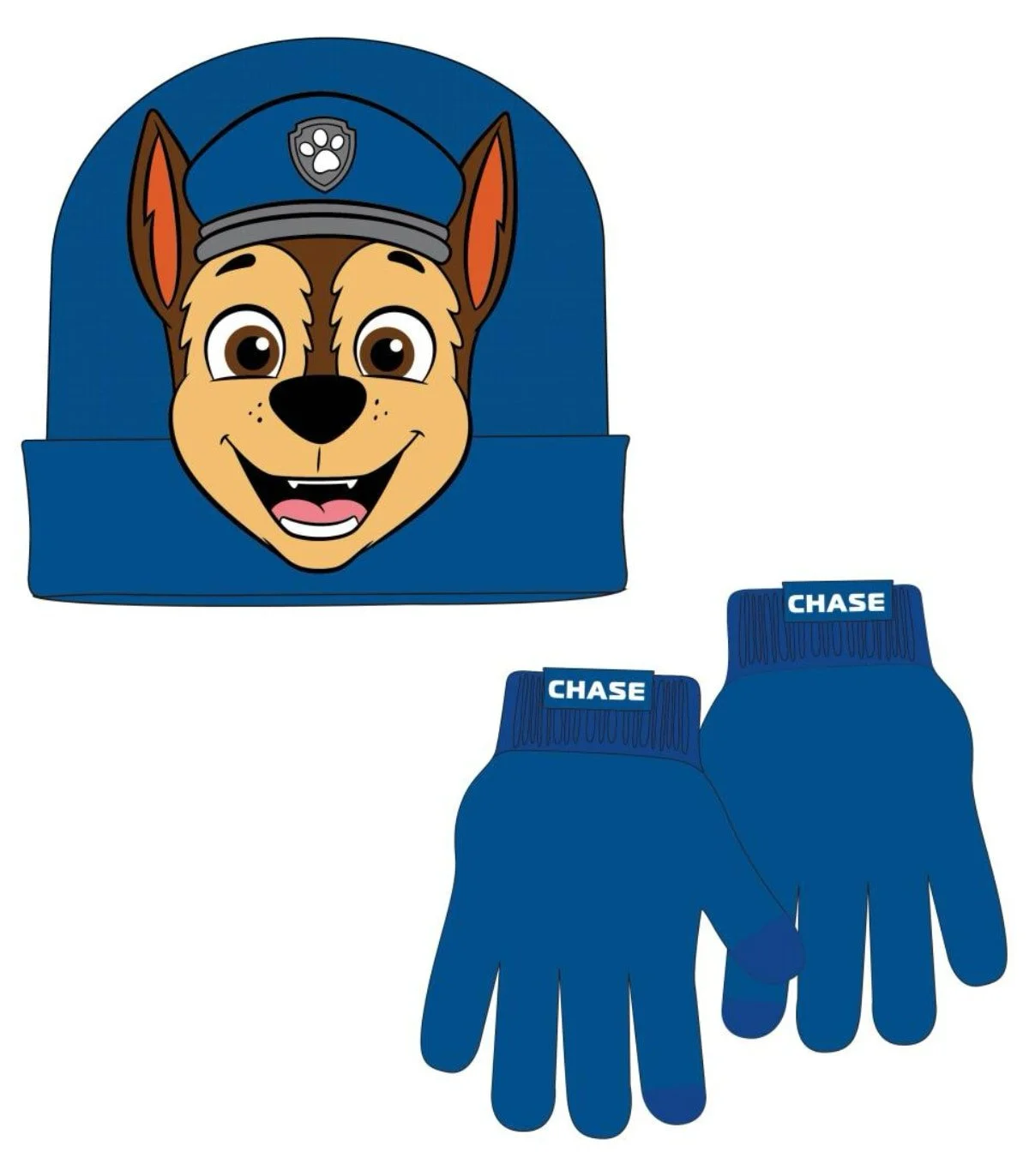 Детска шапка с ръкавици paw patrol chase