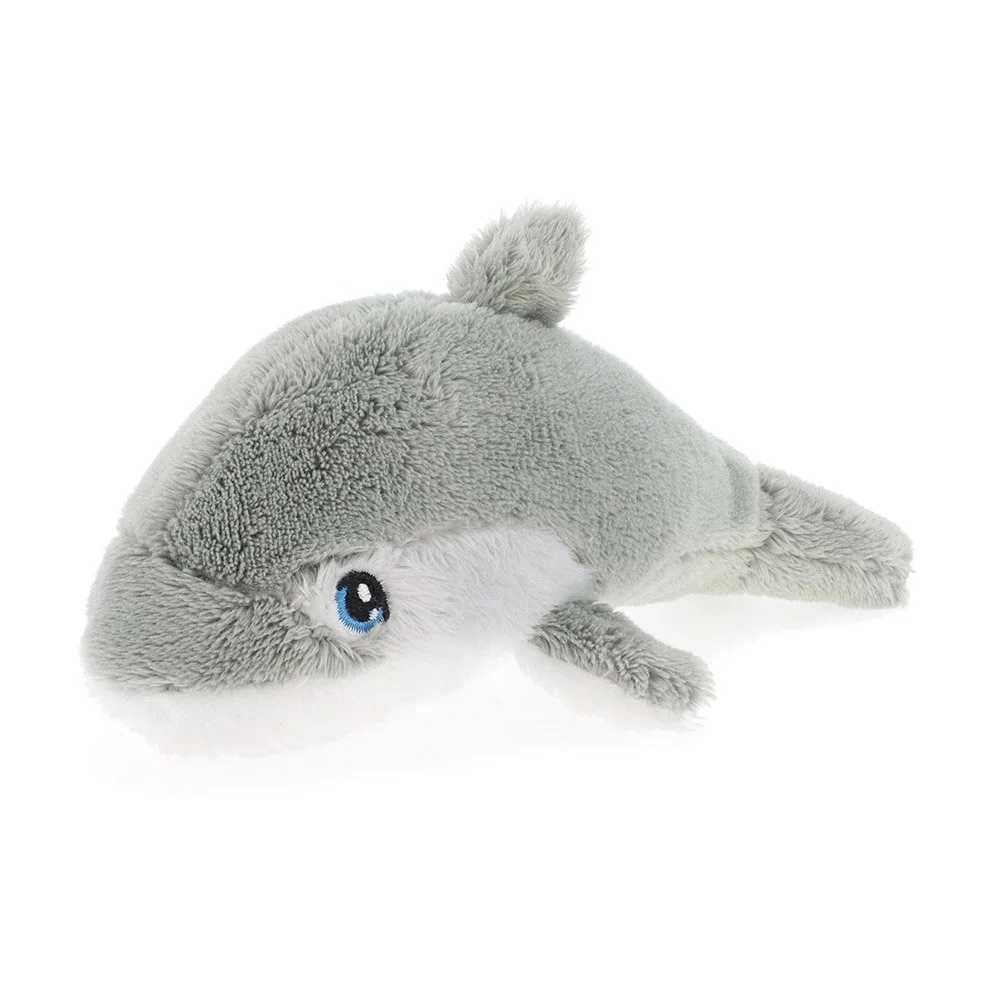 Keeleco, Екологична плюшенa играчка, Морски свят, Делфин, 12 см, Keel Toys