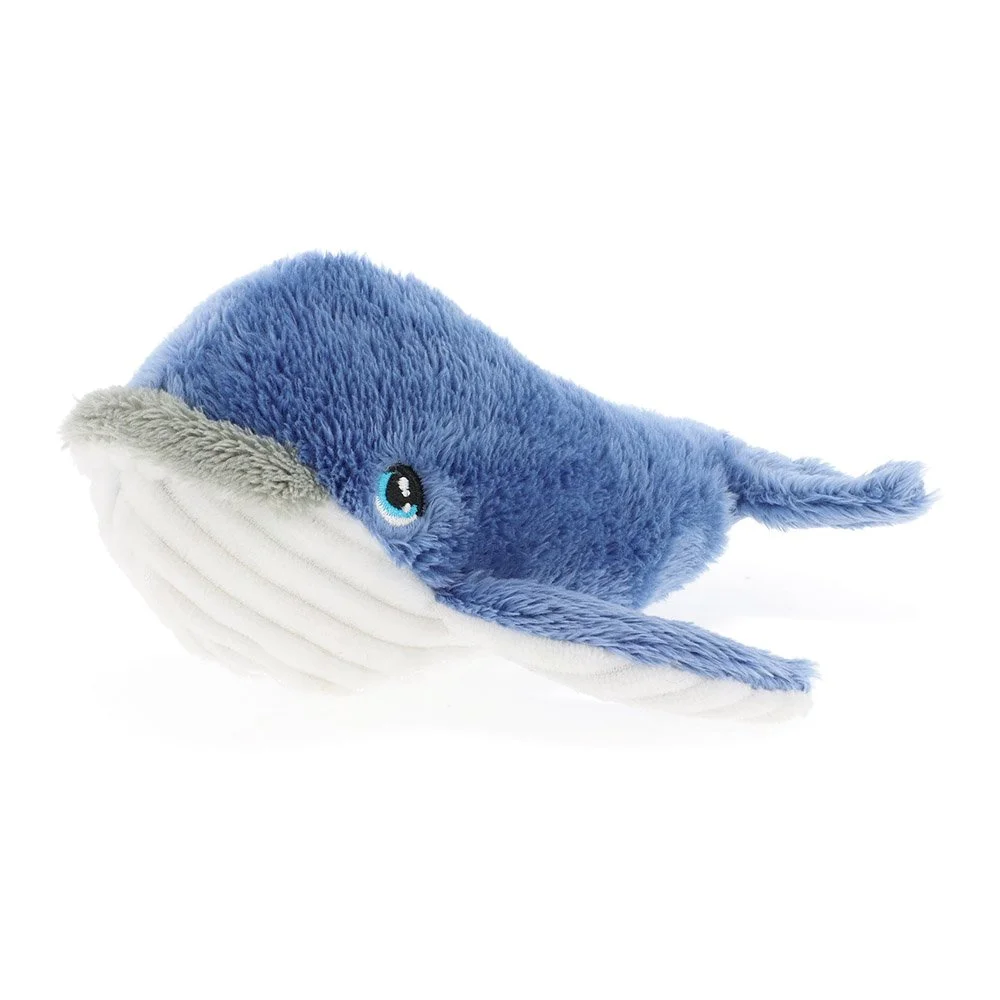 Keeleco, Екологична плюшенa играчка, Морски свят, Кит, 12 см, Keel Toys