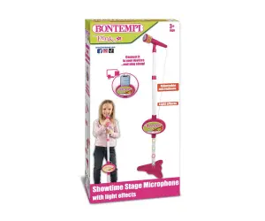 Bontempi - Розов микрофон със светлинни ефекти