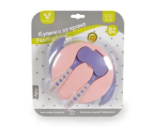 Cangaroo Acc-Купа с лъжица и вилица Jelly розов F1730
