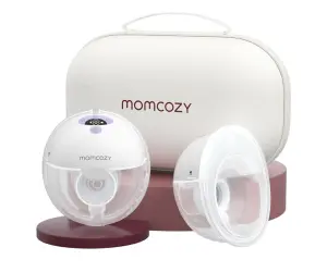 Momcozy-Двойна електрическа помпа M5 Лилав