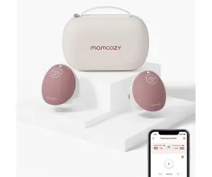 Momcozy-Двойна ел. помпа M9 Hands-Free Червен