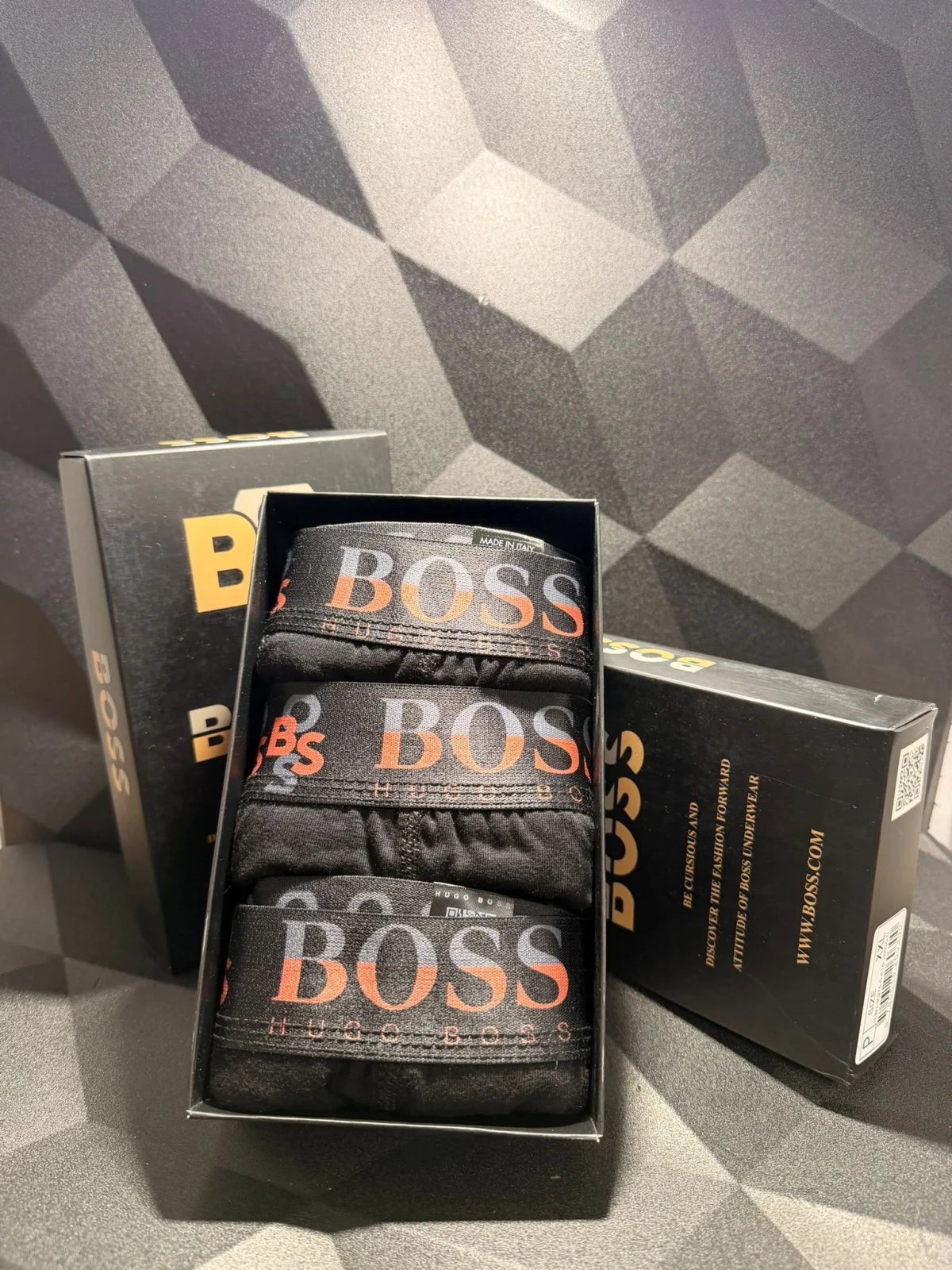 Hugo Boss Мъжки Боксерки x3
