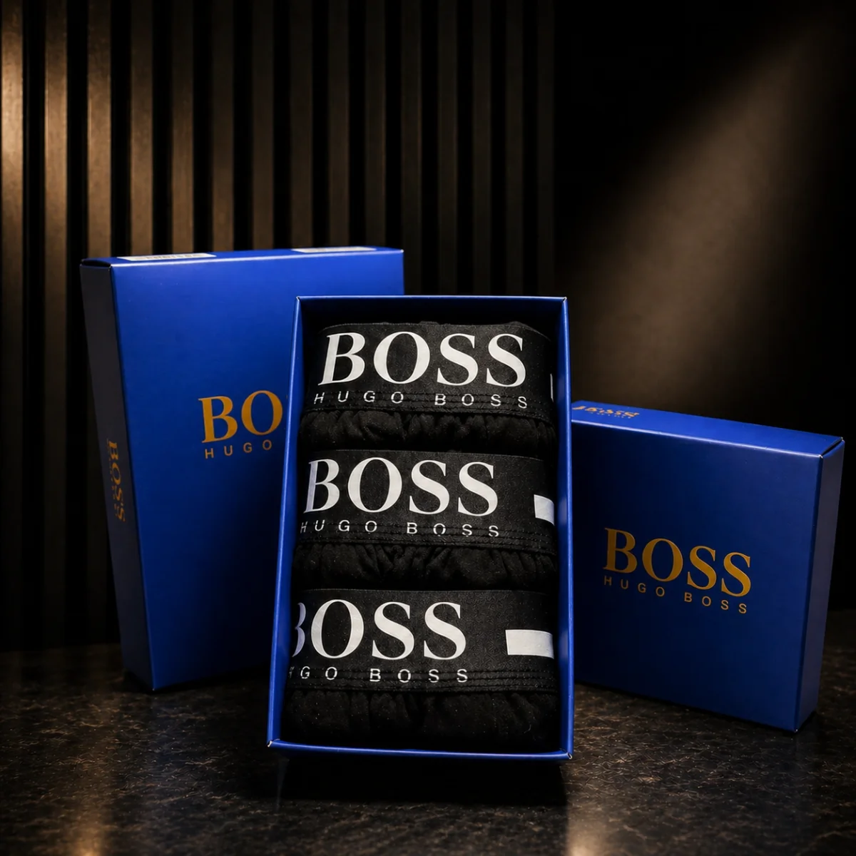 Hugo Boss Мъжки Боксерки x3
