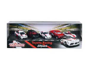 Majorette - комплект 5 бр коли Toyota Racing, 7,5 см