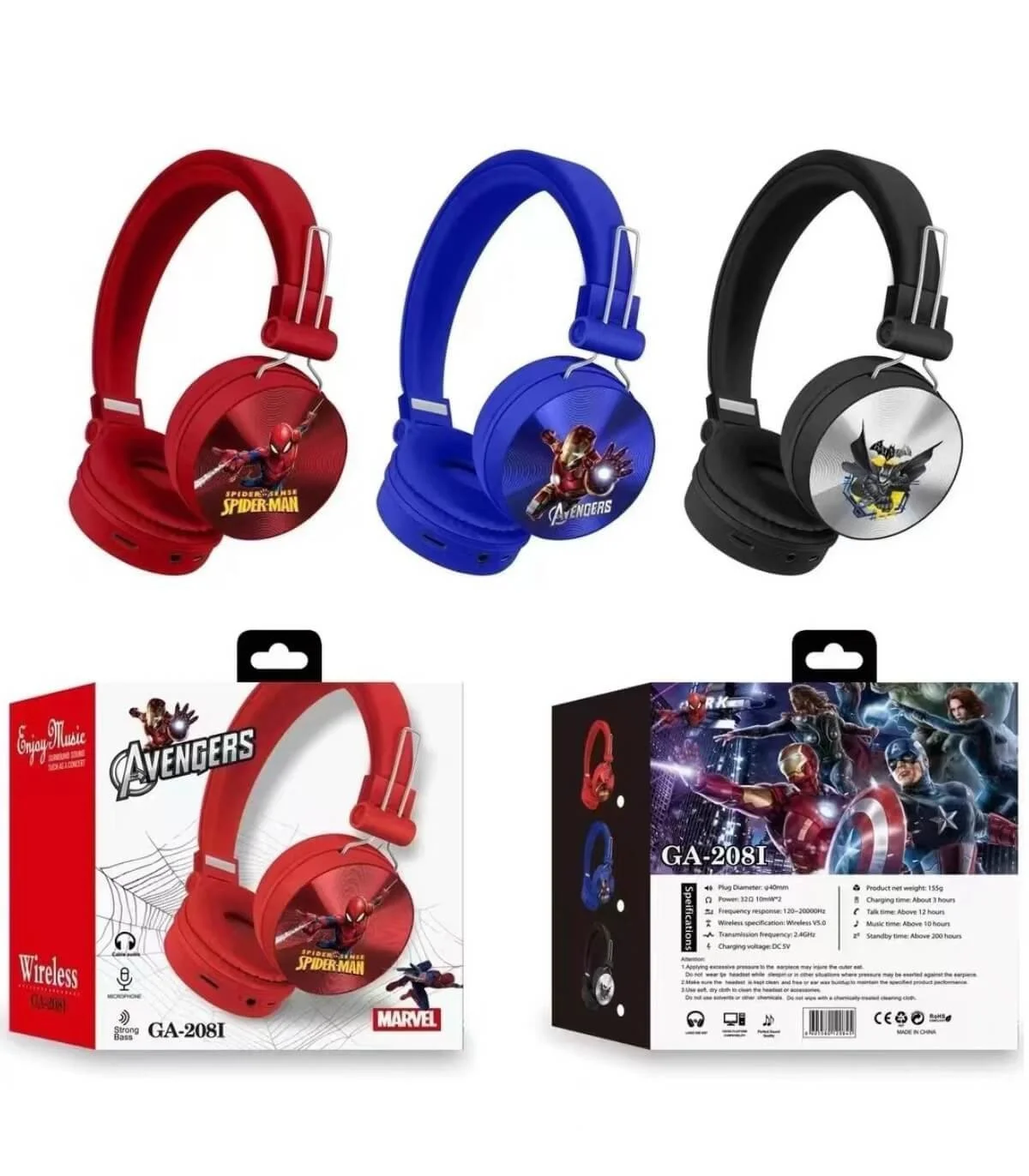 Детски слушалки bluetooth паяк