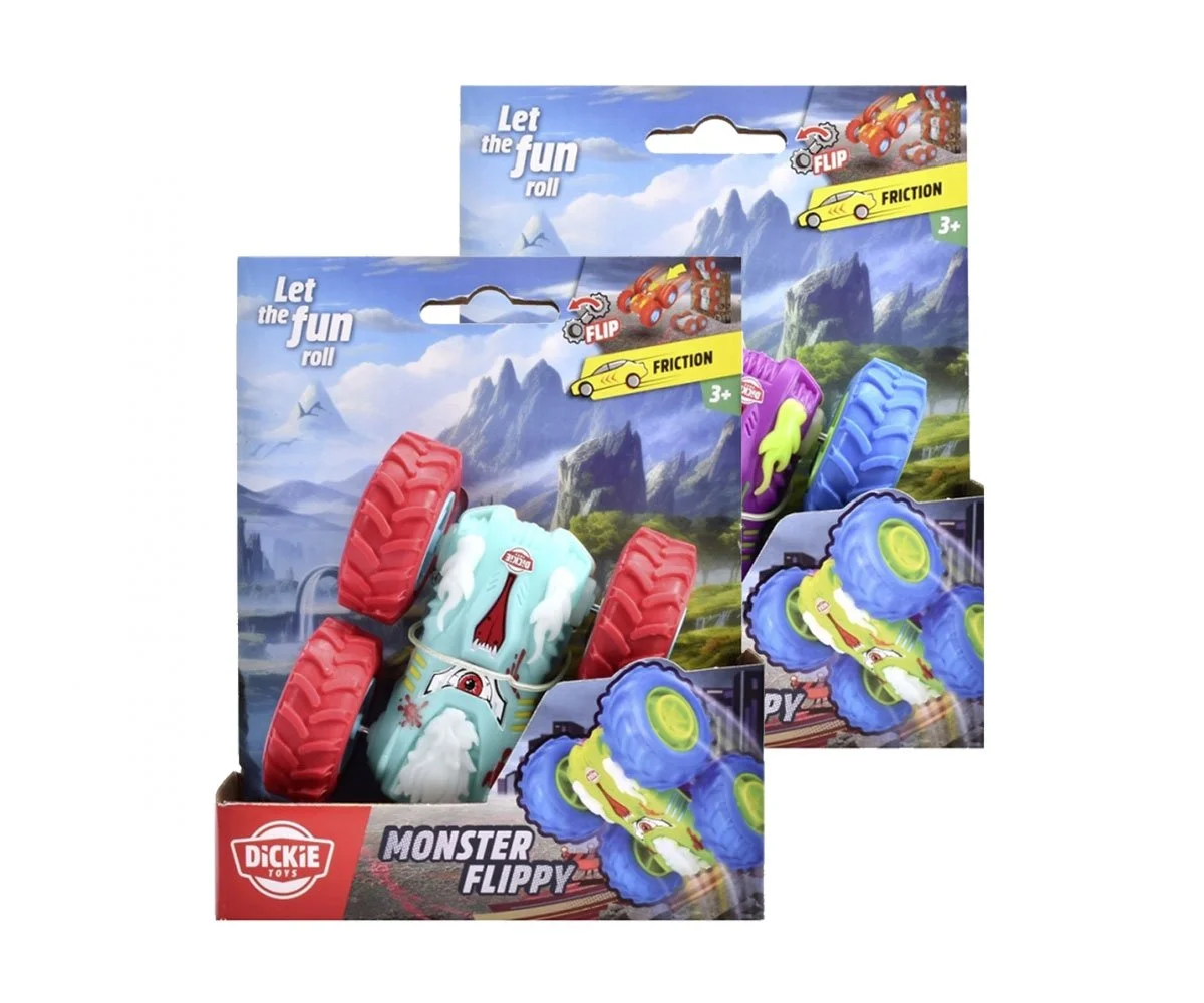 Dickie - Кола Monster Flippy, 4 вида