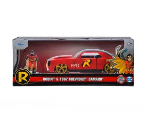 Jada - Кола с фигура DC Robin 1969 Chevy Camaro 1:32