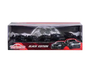 Majorette - Комплект от 5 бр. метални коли Black Edition