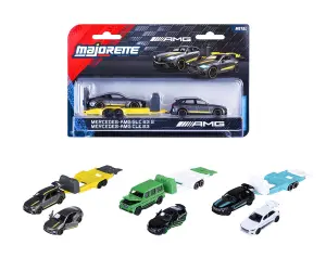 Majorette - колички Mercedes-AMG, делукс ремарке