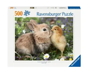 Ravensburger - Пъзел 500 ел. Зайче и пиленце