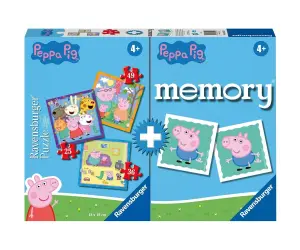 Ravensburger - пъзел 3 в 1 25/36/49 ел. + мемори Пепа Пиг