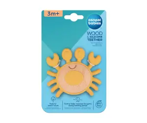 Canpol Toys-Чесалка дърво-силикон CRAB