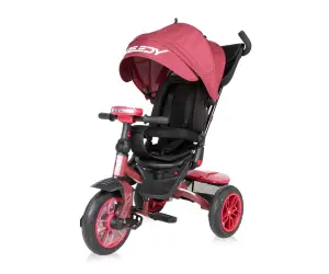 Lorelli Toys Триколка с въздушни гуми Speedy, Red&Black