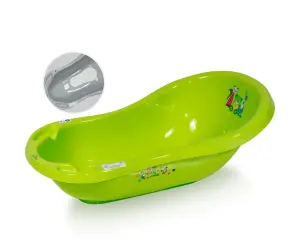 Lorelli Bath Вана 84см нехлъзгаща с оттичане Bear зелена