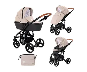 Lorelli Комбинирана количка Rimini+чанта string black