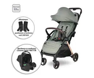 Lorelli Автоматична лятна количка Loret до 22кг Green