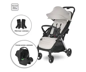 Lorelli Автоматична лятна количка Loret 2в1до 22кг Gray Jasper