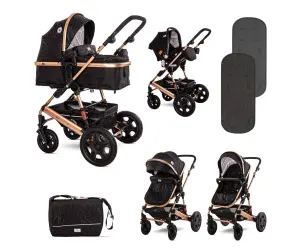 Lorelli Комб.количка Lora Set Luxe Black