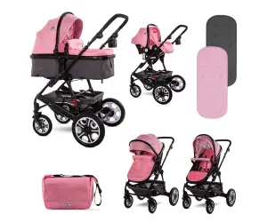 Lorelli Комбинирана количка Lora Set Candy Pink